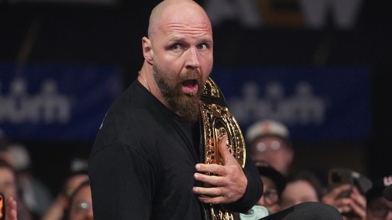 Jon Moxley holding the Continental title on "AEW Dynamite"