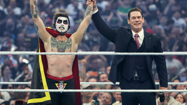 Danhausen and John Cena at WWE WrestleMania 42
