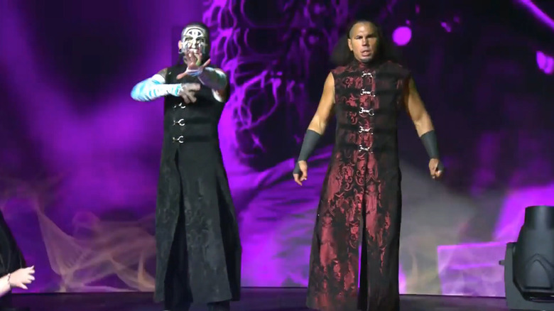 The Hardys make their entrance