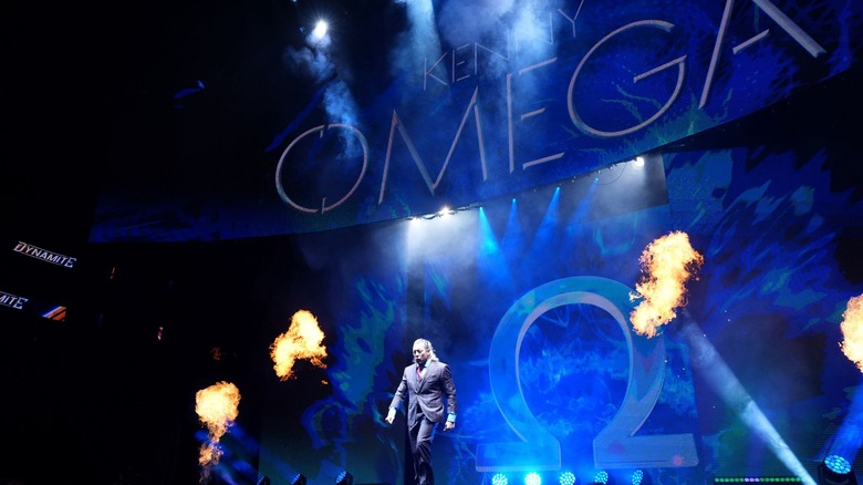 Kenny Omega makes an entrance