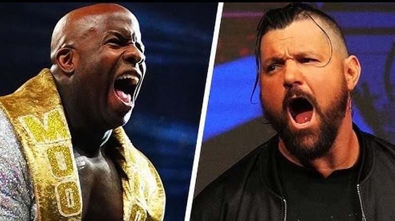 Split image of  TNA stars Moose (left) and Eddie Edwards (right)