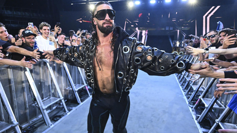 Seth Rollins makes his entrance on "WWE Raw"