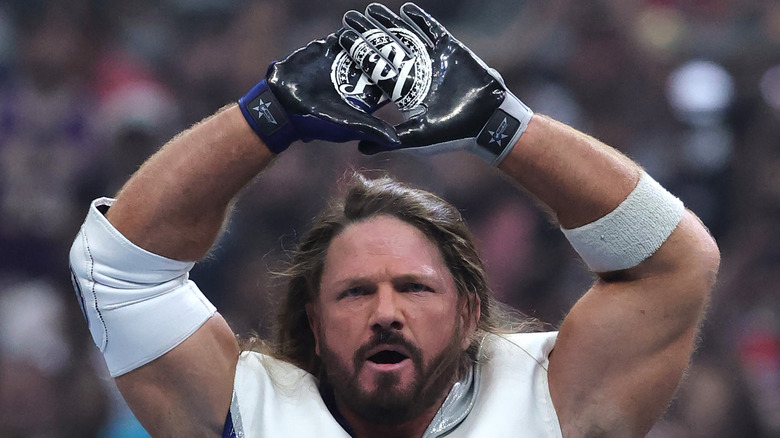 AJ Styles poses