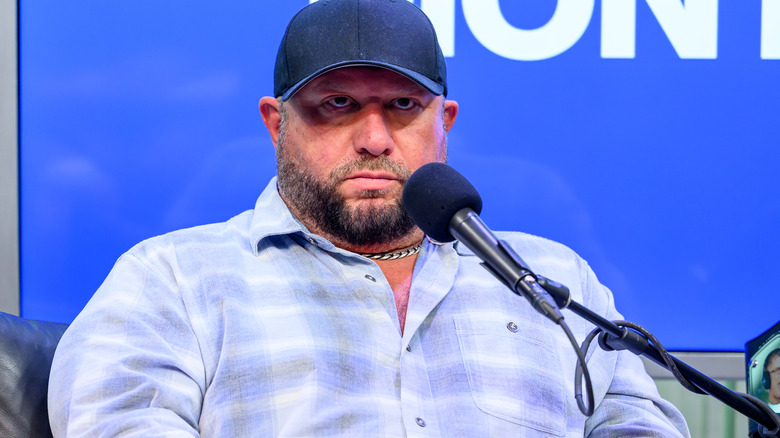 Bully Ray in front of a microphone