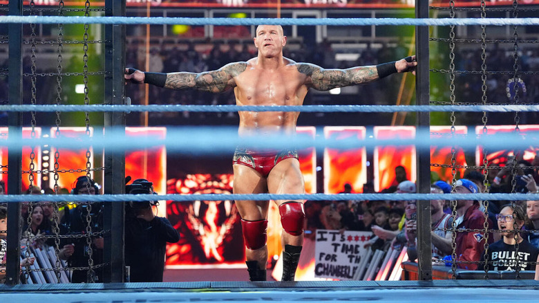 Randy Orton enters the Elimination Chamber