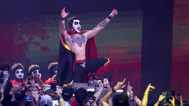 Danhausen is introduced during WrestleMania 42 at Allegiant Stadium on April 19, 2026 in Las Vegas, Nevada.
