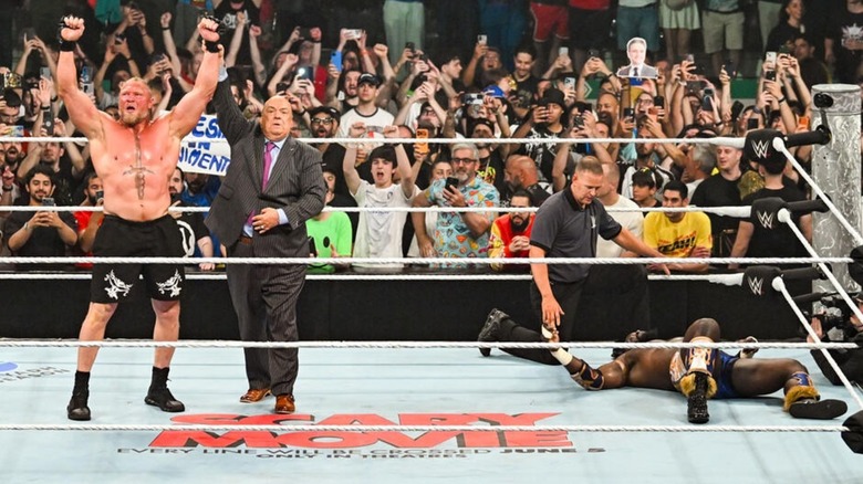 Brock Lesnar and Oba Femi at Clash in Italy