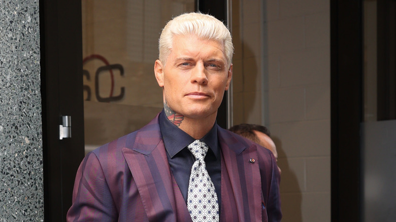 Cody Rhodes in his purple suit