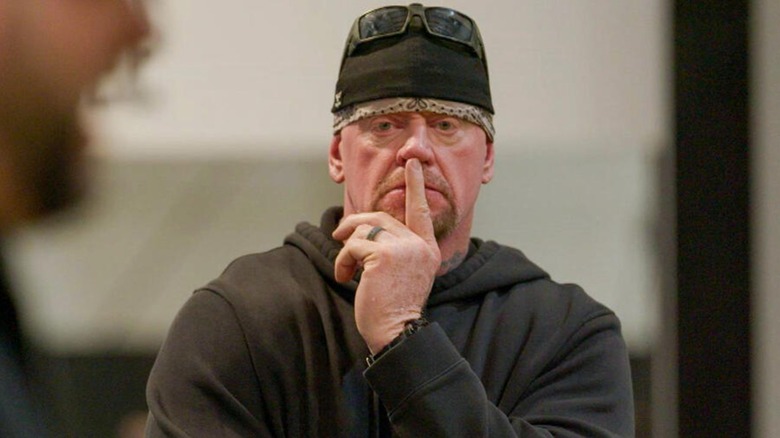 The Undertaker backstage