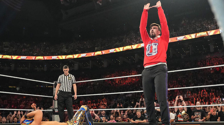 Andre Chase in a WWE ring