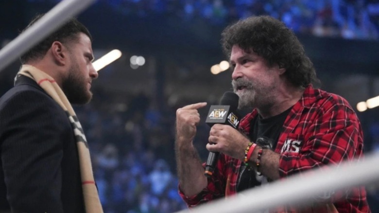 MJF and Mick Foley at AEW Double or Nothing 2026