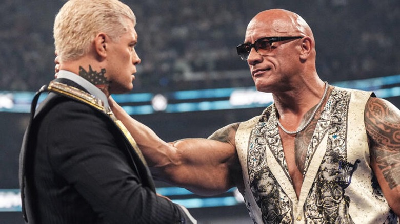Cody Rhodes and The Rock in WWE