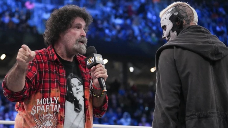 Mick Foley and Darby Allin at Double or Nothing