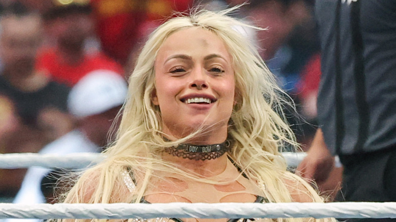 Liv Morgan looking content and satisfied
