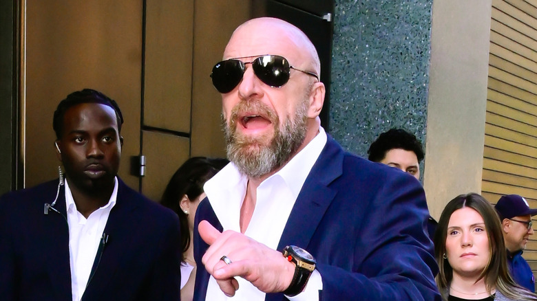 Triple H hearing about the flag story