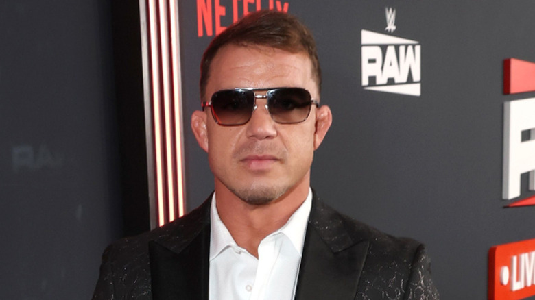 Chad Gable wearing sunglasses
