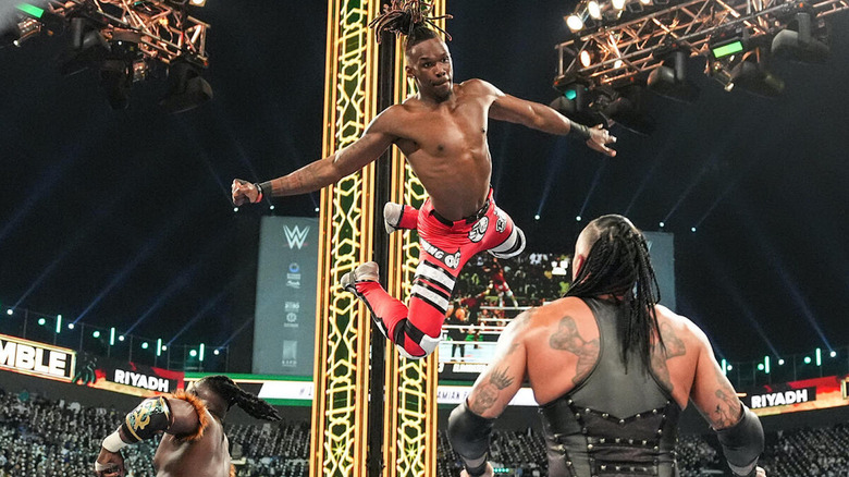 Je'Von Evans in the Royal Rumble