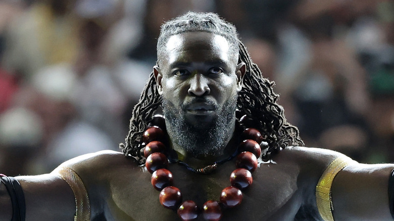 Oba Femi poses