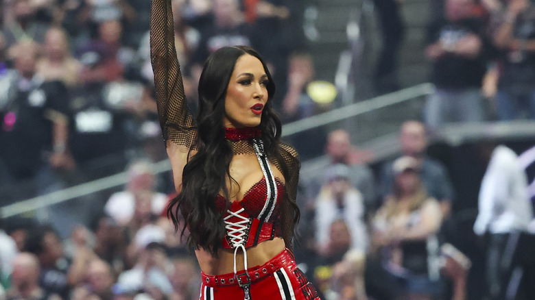 Brie Bella in the ring at WrestleMania 42