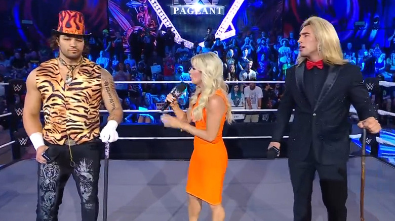 Shiloh Hill and Tristan Angels standing in the ring