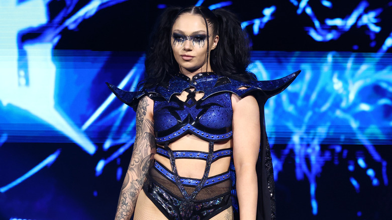 Skye Blue makes her way down to the ring for a match on the May 2, 2026 edition of "AEW Collision."