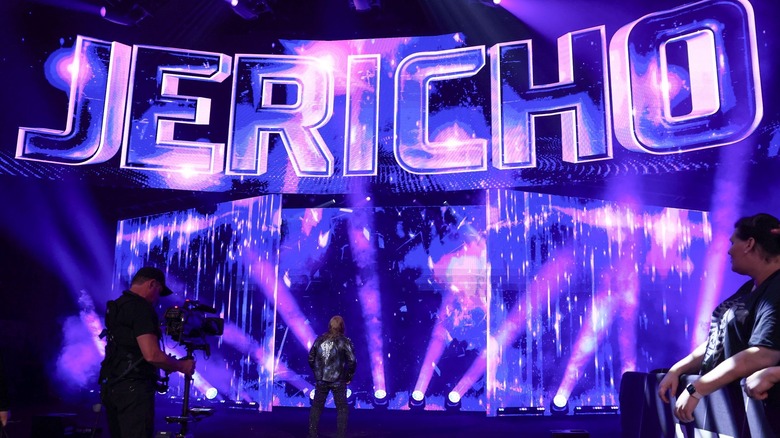 Chris Jericho makes an entrance