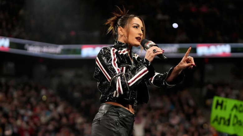 Nikki Bella talking on WWE Raw