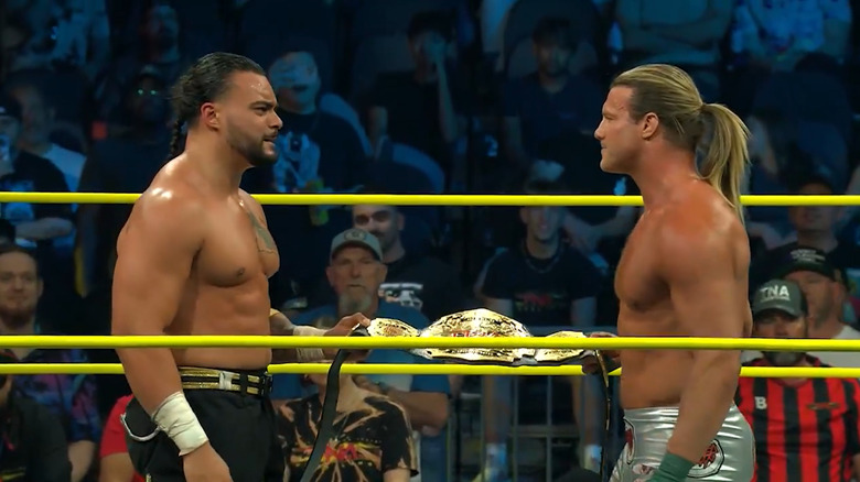Mike Santana and Nic Nemeth confront one another