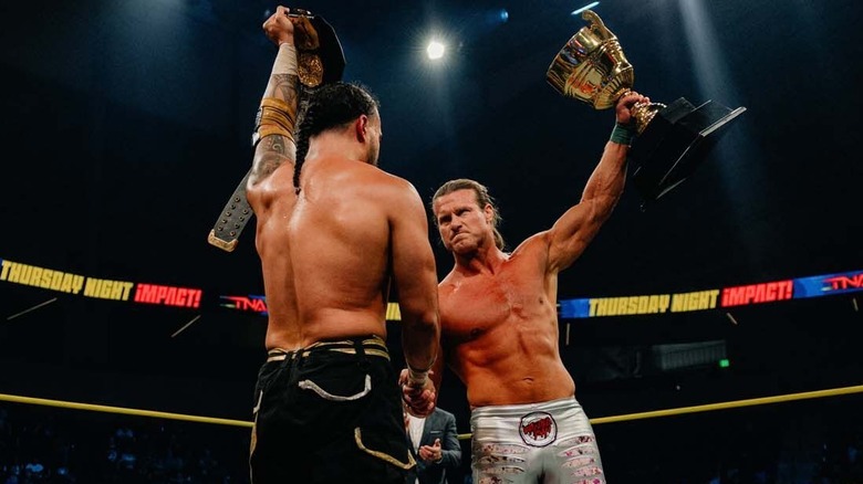 Mike Santana and Nic Nemeth facing off in TNA