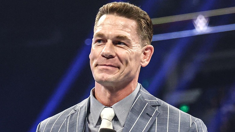 John Cena at Backlash 2026 during his announcement of the "John Cena Classic" tournament.