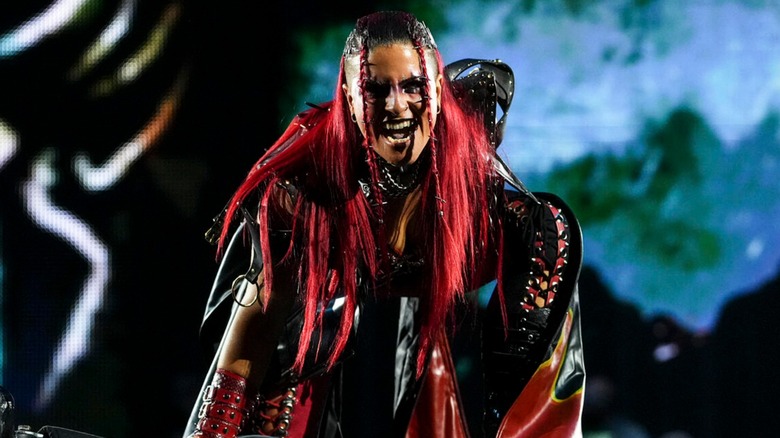 Zaria makes her entrance on "WWE NXT"
