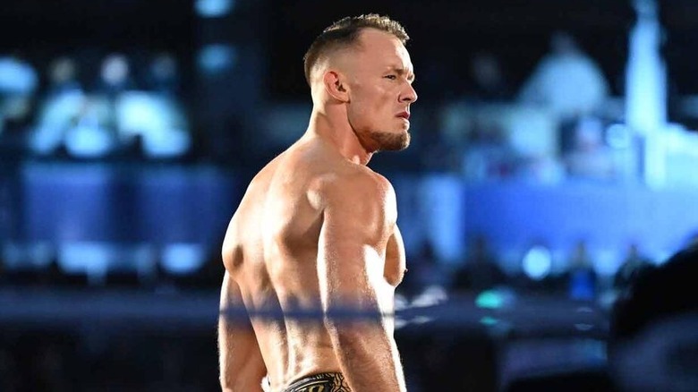 Ludwig Kaiser prepares for battle inside a WWE ring