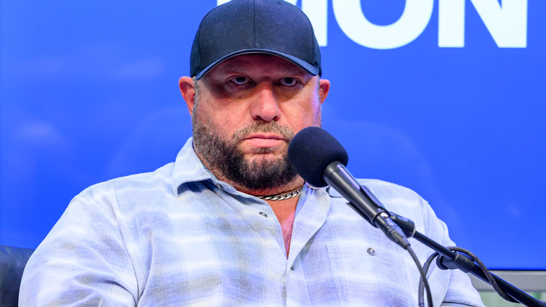 WWE Hall of Famer Bully Ray awaits a question while on "Busted Open Radio."