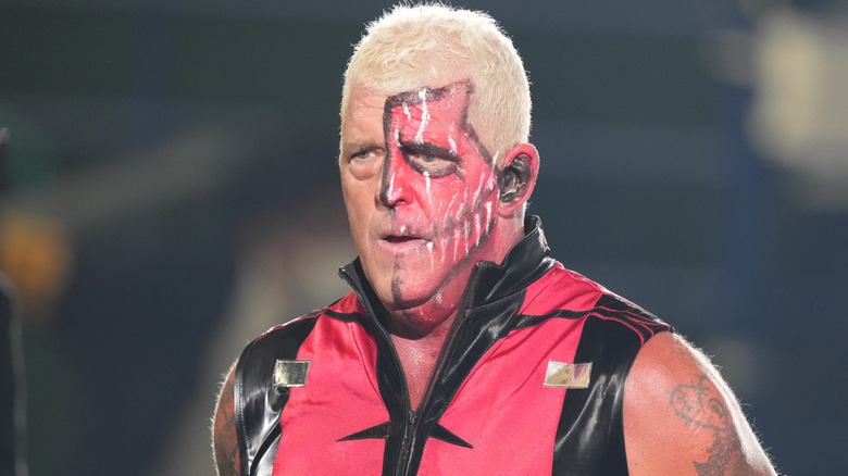 Dustin Rhodes wearing red face paint