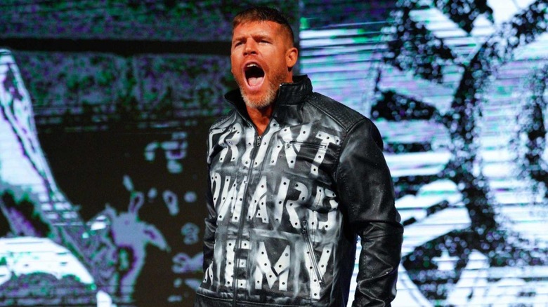 Steve Maclin gets fired up on the entrance ramp