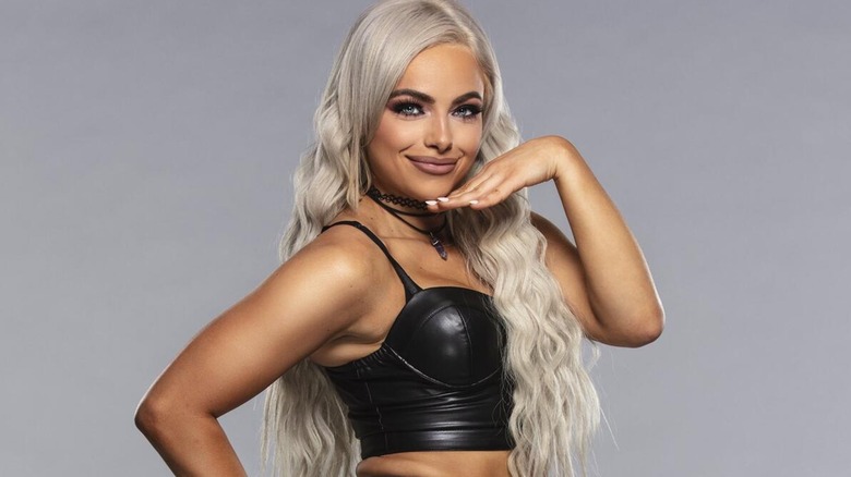 Liv Morgan posing during a photoshoot.
