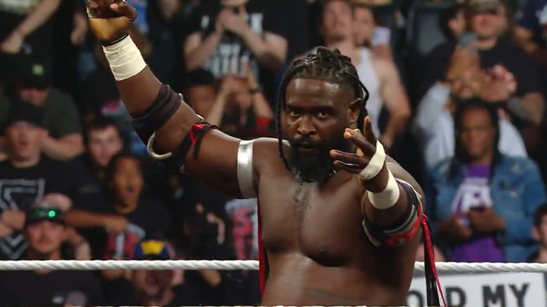 Oba Femi wins during "WWE Raw"