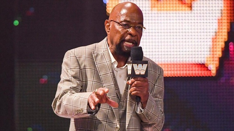 Teddy Long talking in WWE