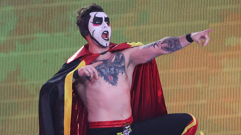 Danhausen is introduced during WrestleMania 42 at Allegiant Stadium on April 19, 2026 in Las Vegas, Nevada.