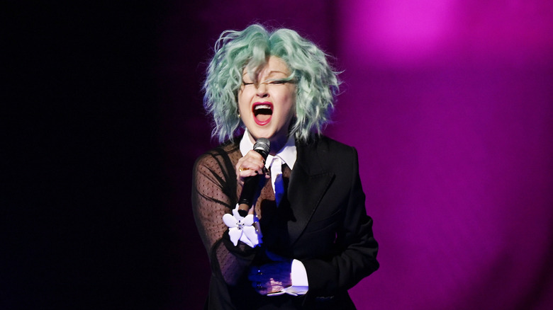 Cyndi Lauper singing
