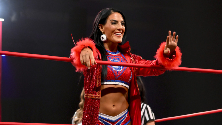 Tessa Blanchard participates in the U.S. vs. Canada Border Brawl on May 25, 2025 in Niagara Falls, Ontario.