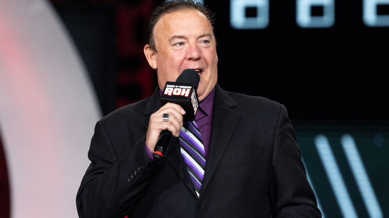 Bobby Cruise making an announcement