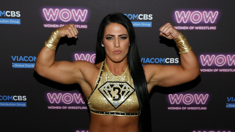 Tessa Blanchard flexes