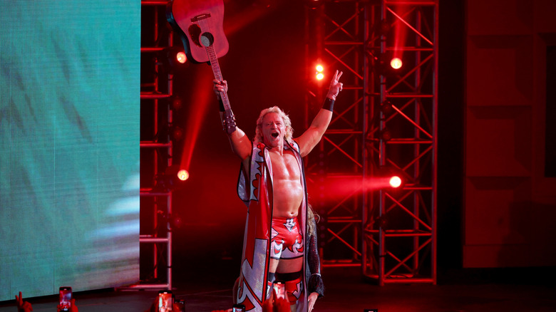 Jeff Jarrett attendsRic Flair's Last Match at Nashville Municipal Auditorium on July 31, 2022 in Nashville, Tennessee.