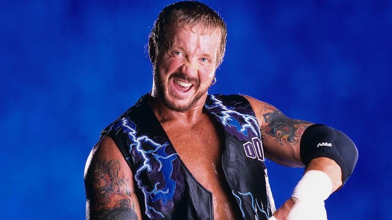 Diamond Dallas Page posing during a photoshoot.