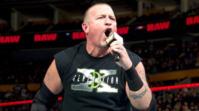 Road Dogg in WWE wearing a DX shirt