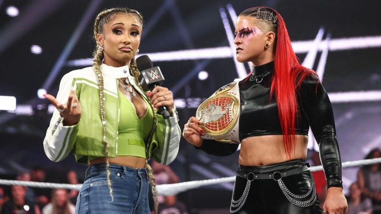 Kelani Jordan and Zaria on "WWE NXT"