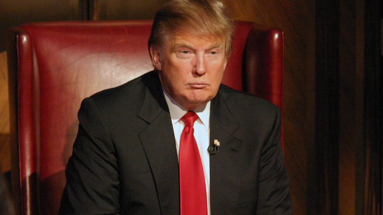 Donald Trump during the Season Finale of the "Celebrity Apprentice," May 2009.