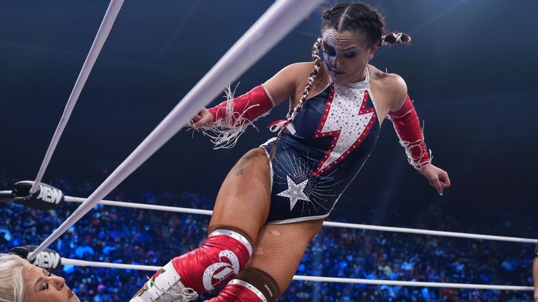Thunder Rosa in the ring