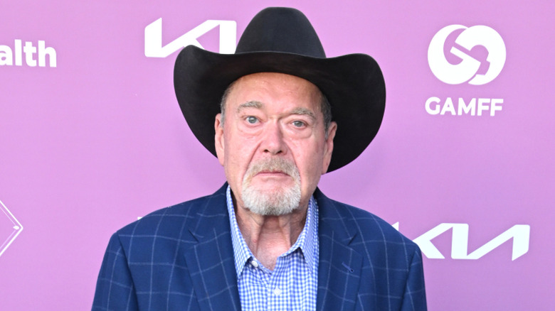 Jim Ross with his cowboy hat